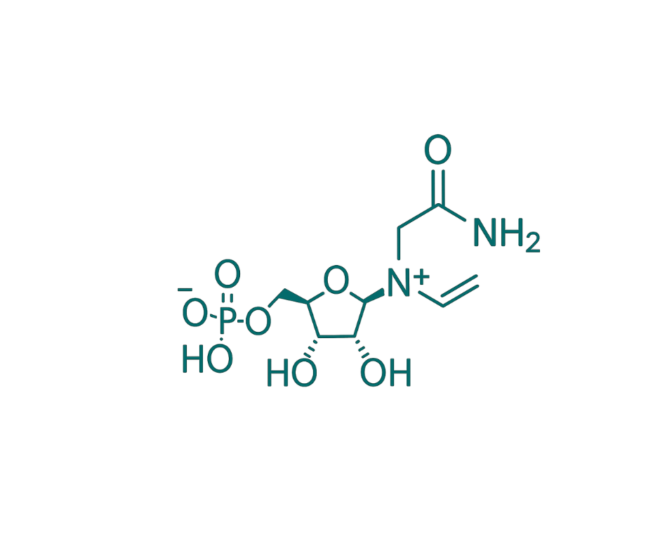 NMN (nicotinamide mononucleotide) chemical structure illustration