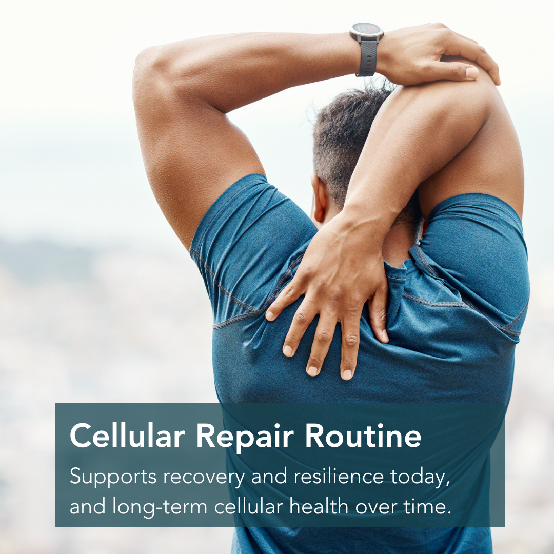 Person stretching shoulder outdoors to represent recovery changes with age