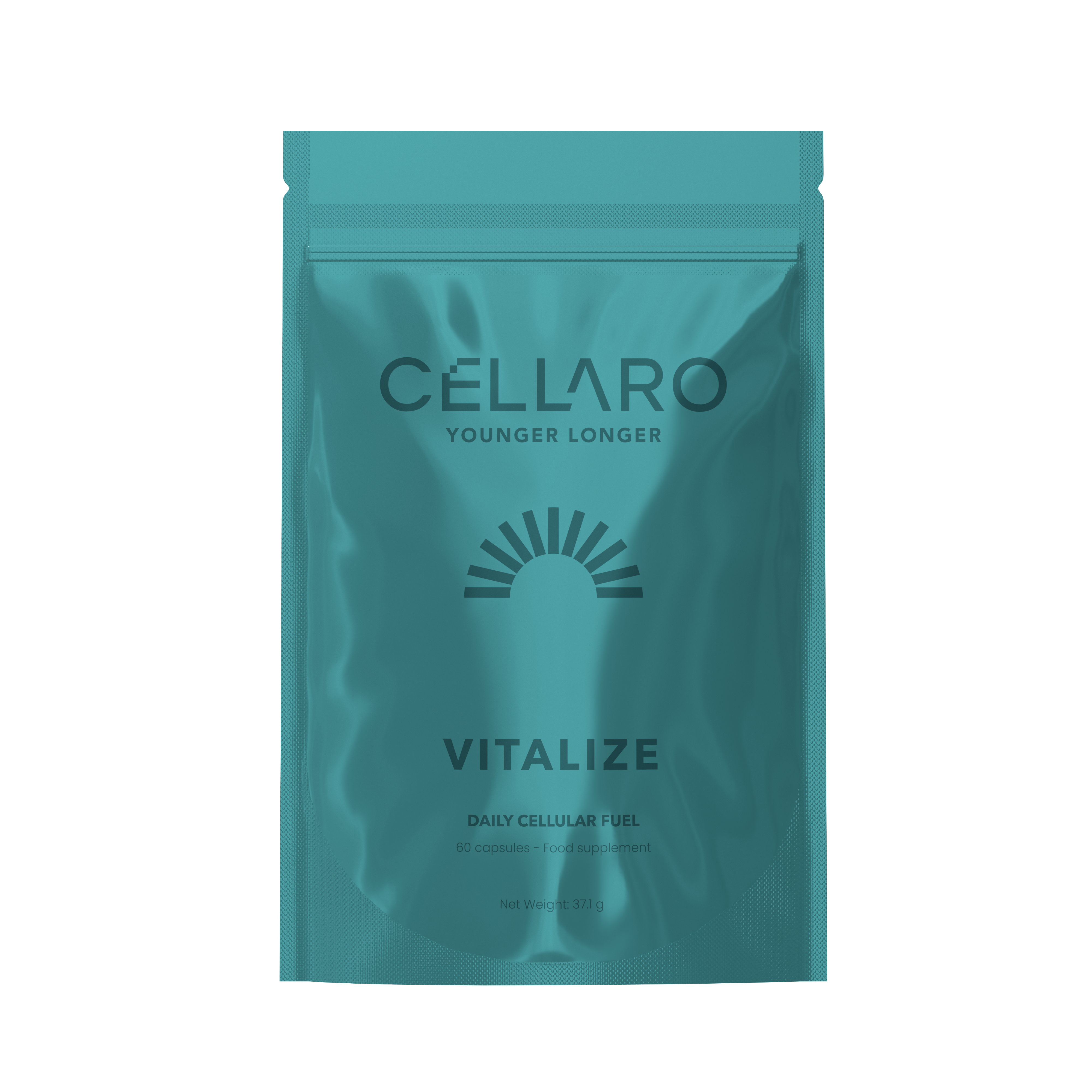 Cellaro VITALIZE daily NAD⁺ support supplement pouch