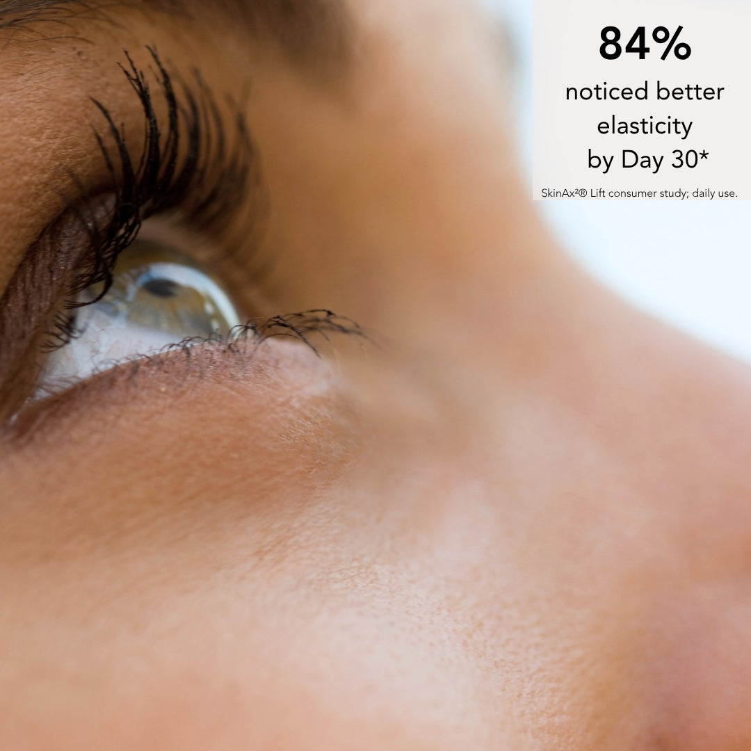 Close-up of skin representing skin radiance and texture.”