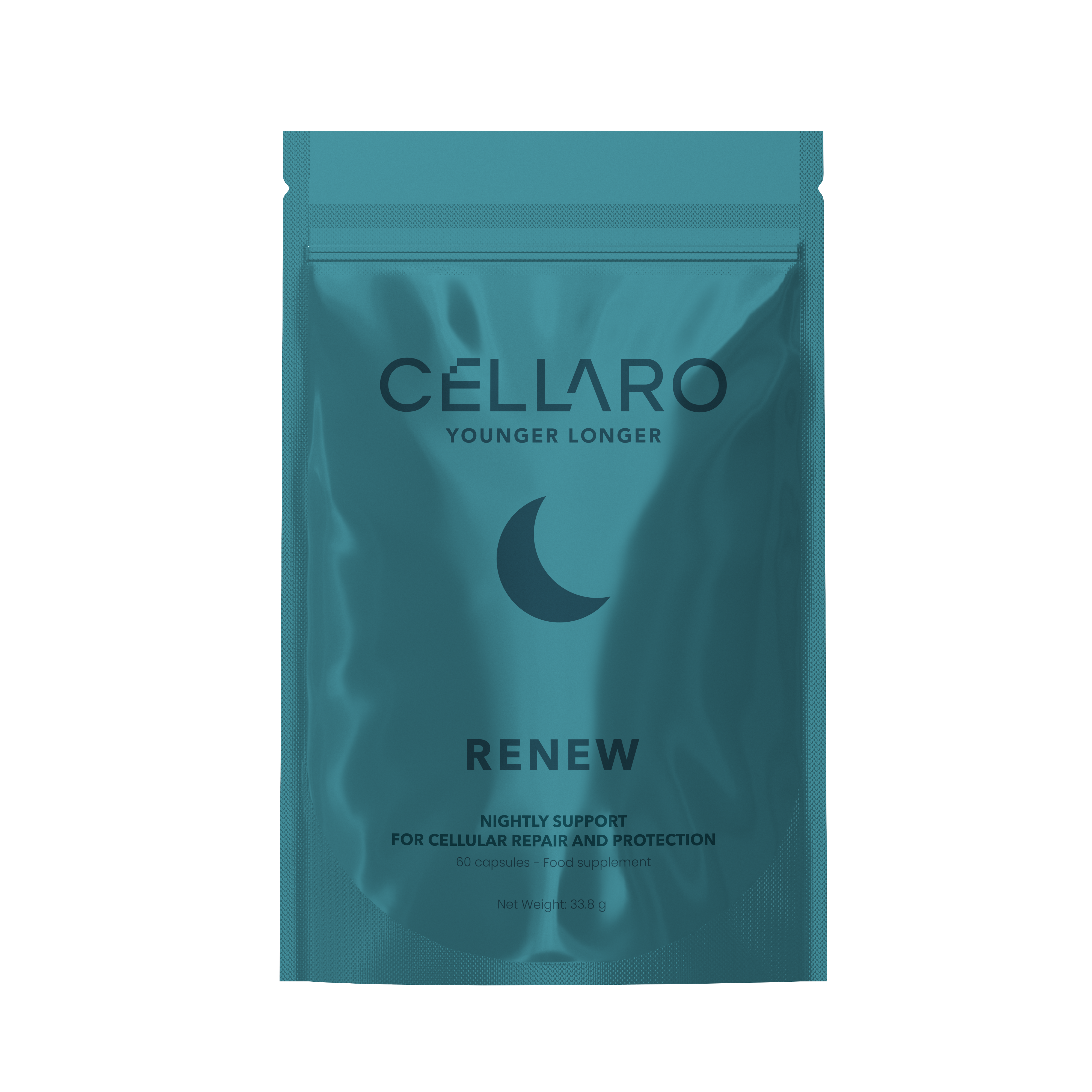 Cellaro RENEW nightly cellular repair supplement pouch